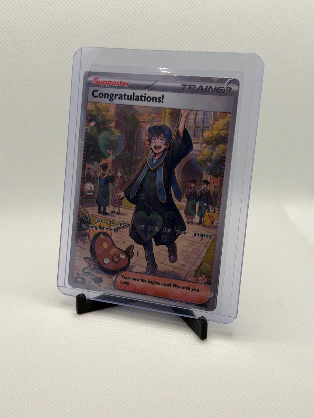 Small 3D Printed Easel Stand | Trading Card Display for Slabs | Desktop Top Loader Holder