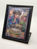 Personalized birthday trading card example