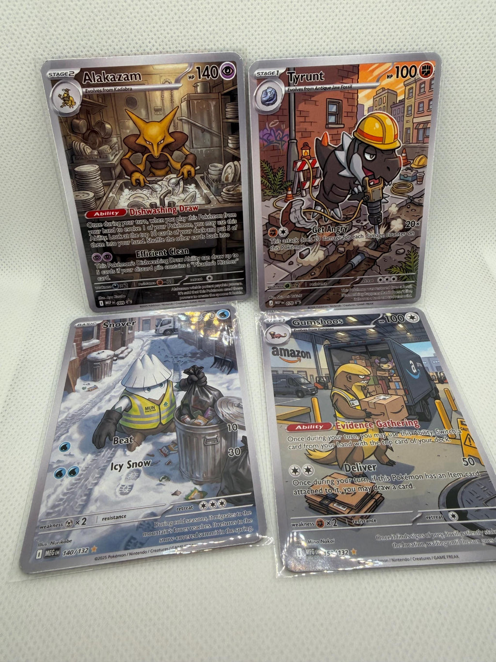 Working Class Pokémon Parody Cards | Funny Custom Job TCG Proxies | Delivery Gumshoos, Baker Slurpuff, Dishwasher Alakazam & More!