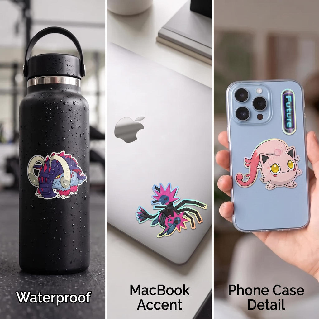Paradox Pokémon Sticker Pack | Ancient vs Future Scarlet and Violet | Waterproof Glossy Decals | Custom Holo & Oops All Options