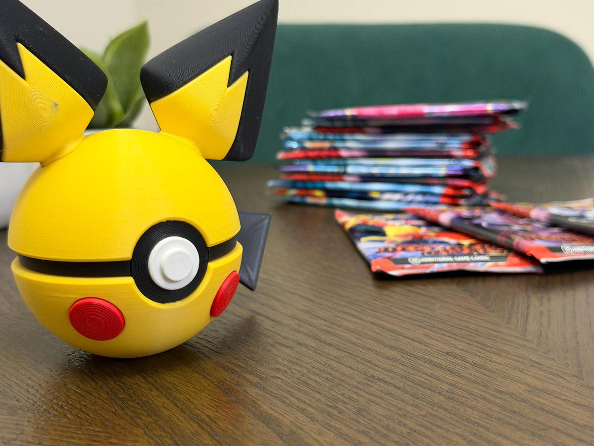 Pichu Poké Ball 3D printed desk display
