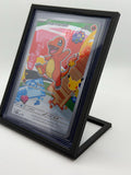 Trading Card Display Stand | Black Toploader Frame for Collectibles