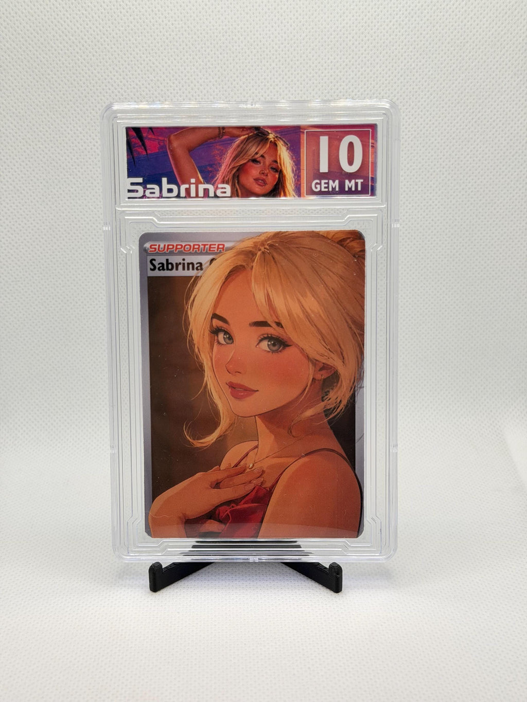 Custom Sabrina Carpenter "Trainer" Trading Card – Graded 10 GEM MT