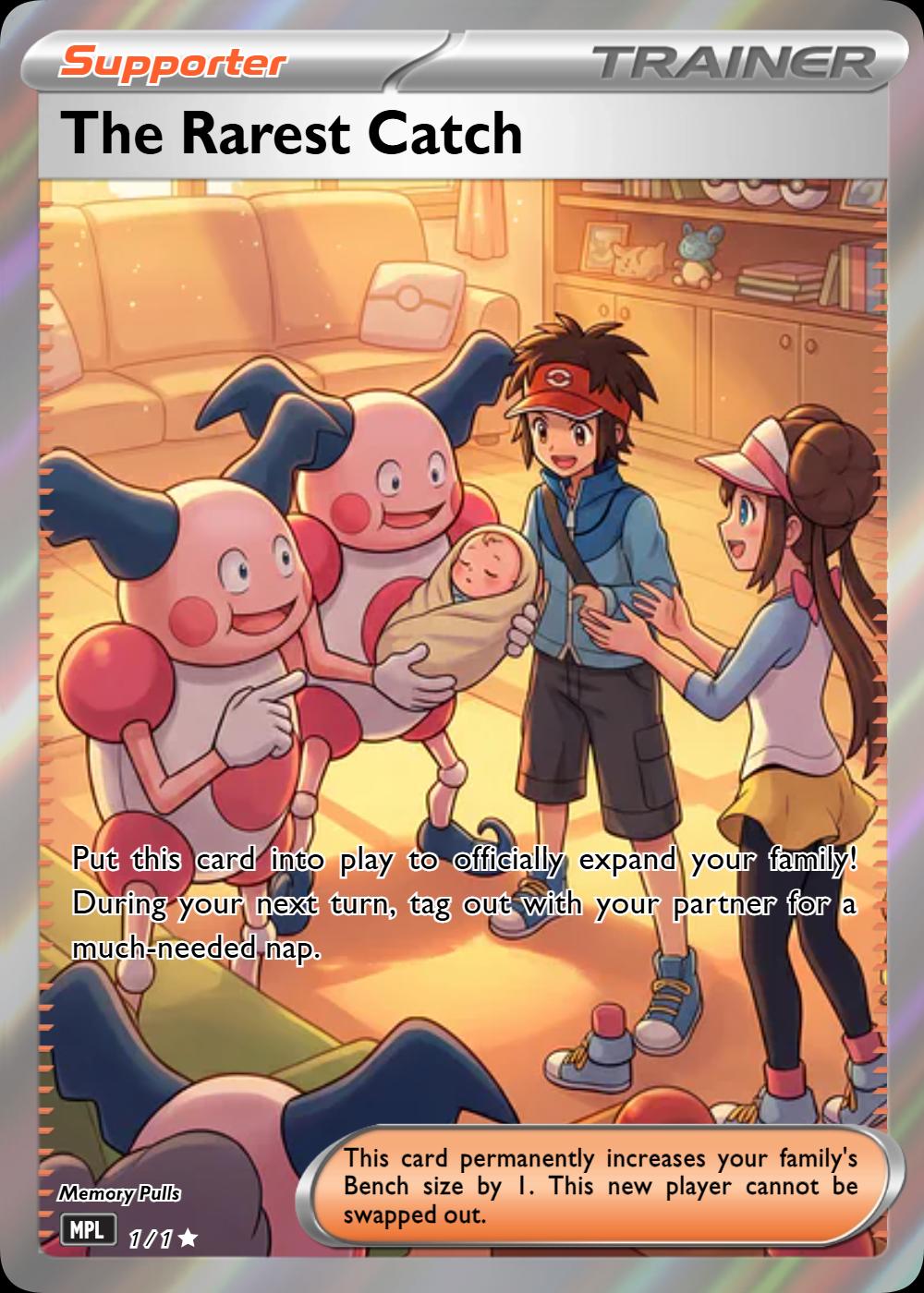 Missing Piece adoption announcement card design