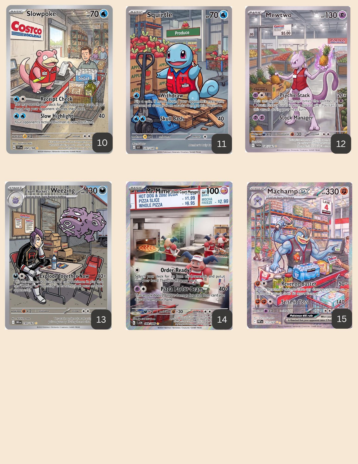 Working Class Pokémon Parody Cards | Funny Custom Job TCG Proxies | Delivery Gumshoos, Baker Slurpuff, Dishwasher Alakazam & More!