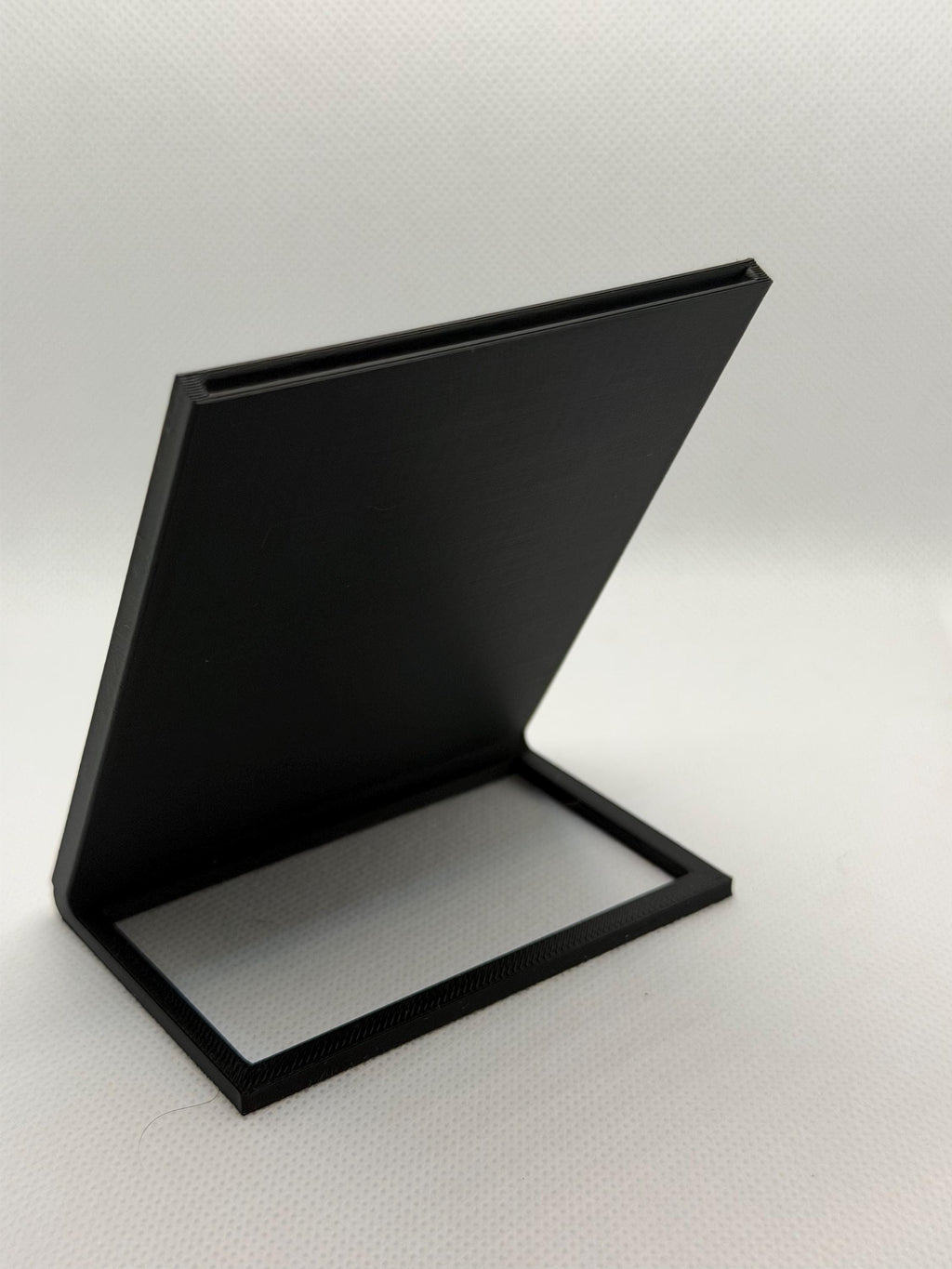Trading Card Display Stand | Black Toploader Frame for Collectibles