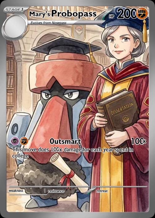 Custom graduate congratulations trading card