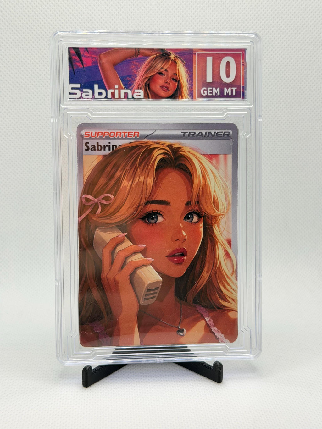 Custom Sabrina Carpenter "Trainer" Trading Card – Graded 10 GEM MT