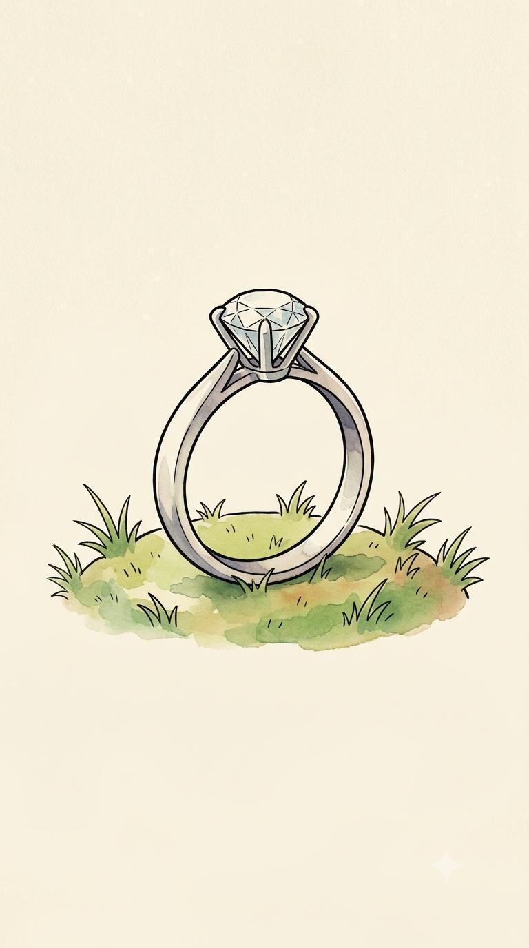 Custom Engagement Ring Trading Card | Pokémon Card Proposal Idea