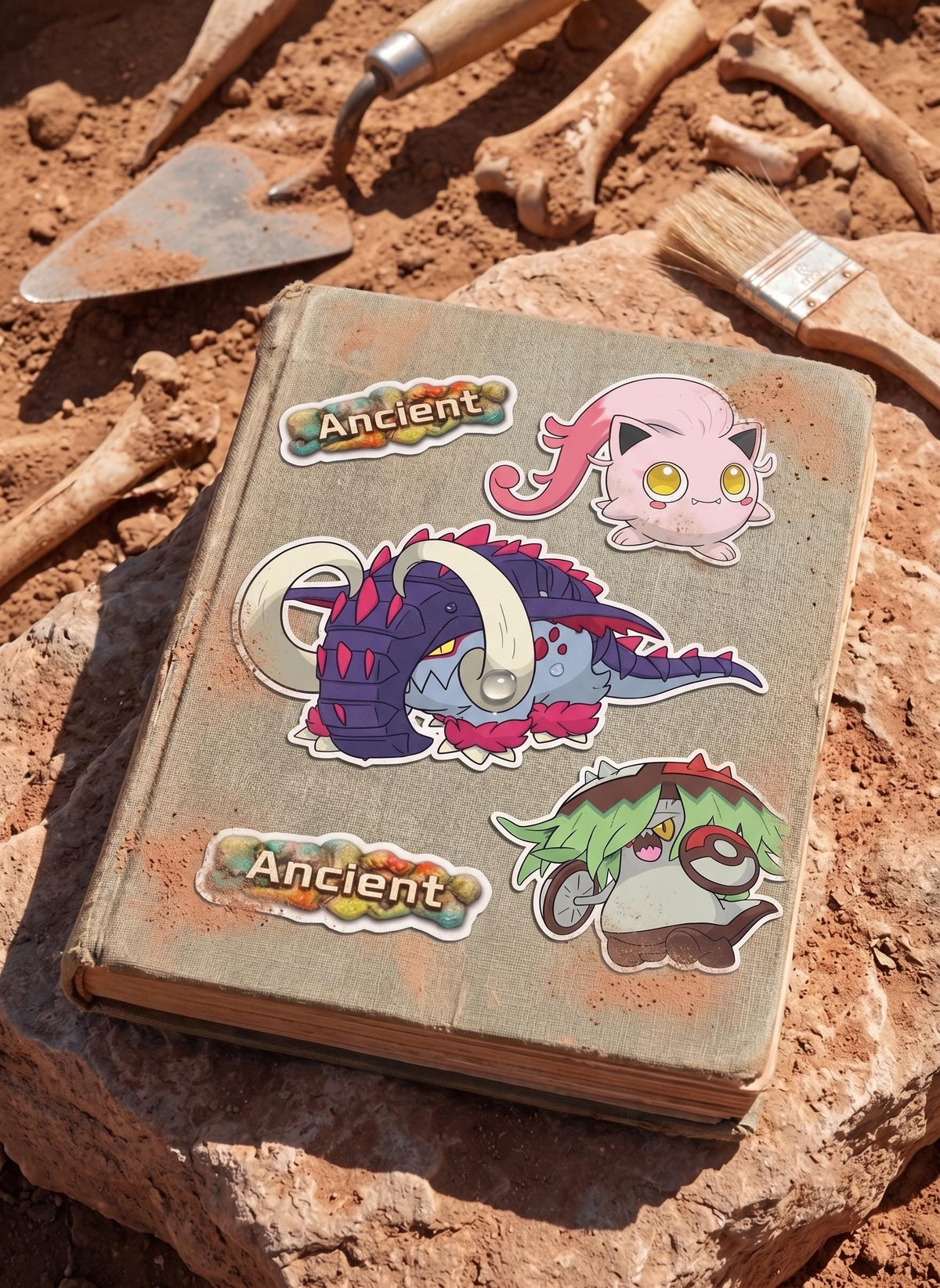 Paradox Pokémon Sticker Pack | Ancient vs Future Scarlet and Violet | Waterproof Glossy Decals | Custom Holo & Oops All Options