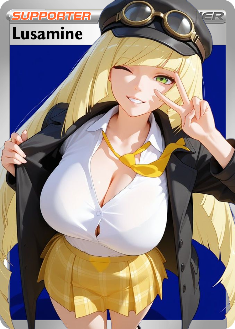 Lusamine Hot Spring art card artwork